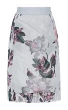 Brock Collection Selin Floral Pleated Hem Skirt