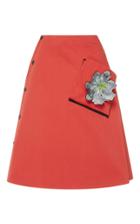 Christopher Kane Floral Panel Detail Wrap Skirt