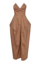 Bevza Camel Structured Dress