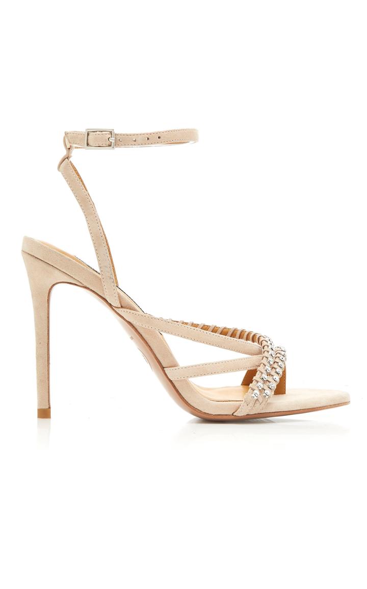 Veronica Beard Noelle Crystal Suede Sandals