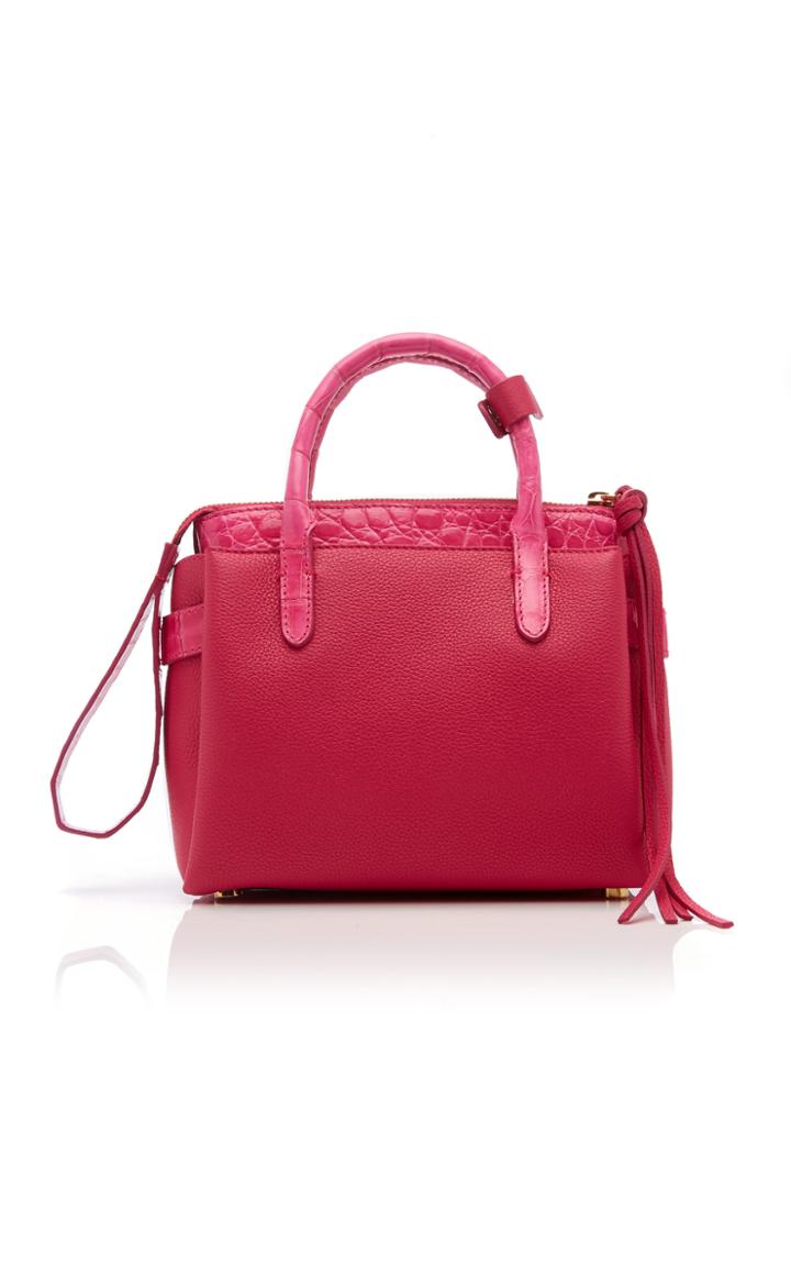 Nancy Gonzalez Christie Mini Croc Paneled Leather Tote