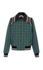 N 21 N&deg;21 Plaid Bomber Jacket