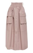 Zimmermann Unbridled Leather Drover Skirt