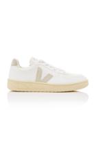 Veja V-10 Leather And Suede Sneakers Size: 36
