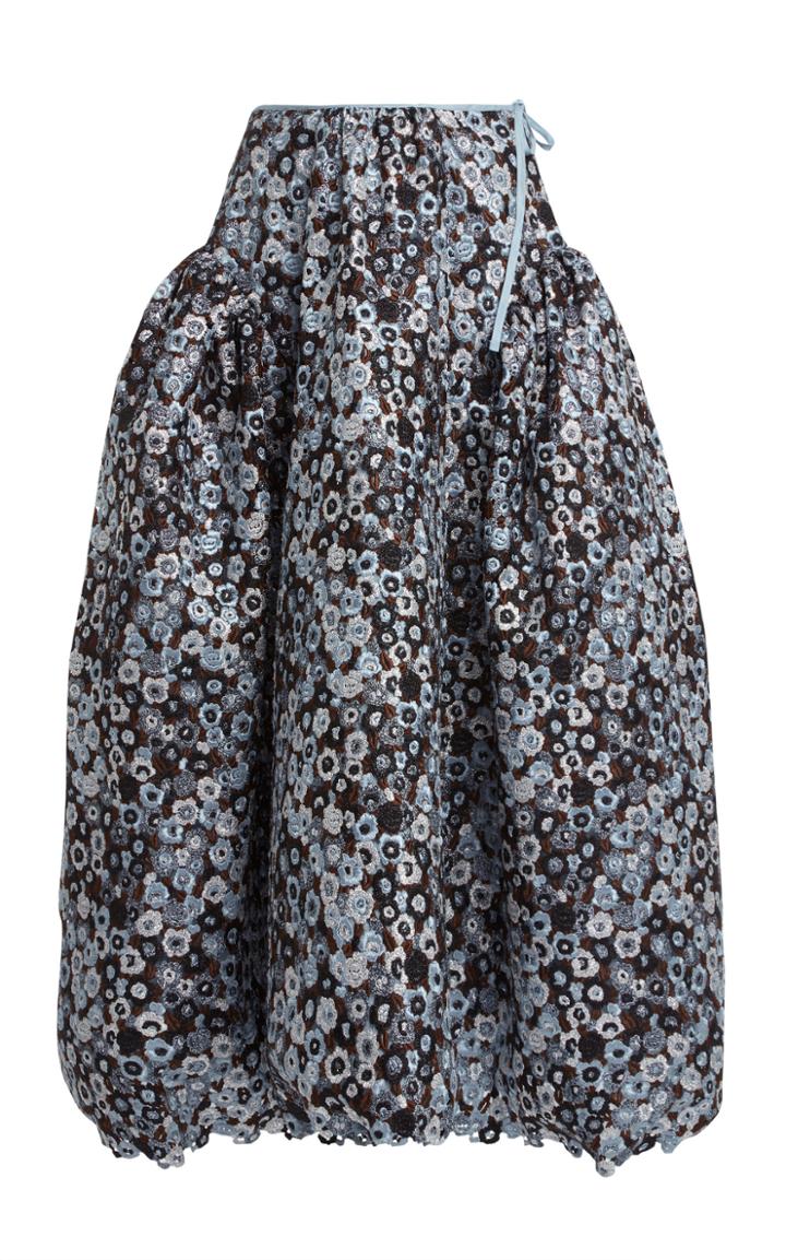 Moda Operandi Cecilie Bahnsen Leche Floral-print Crepe Skirt