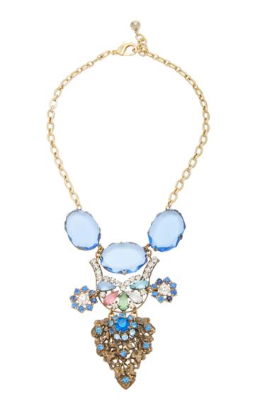Lulu Frost One-of-a-kind Gold-plated, Crystal, And Glass Necklace