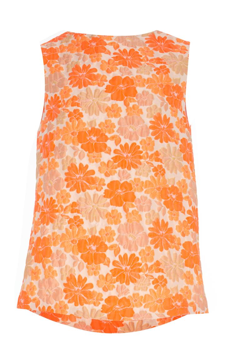 Jil Sander Sleeveless Floral Fauno Top
