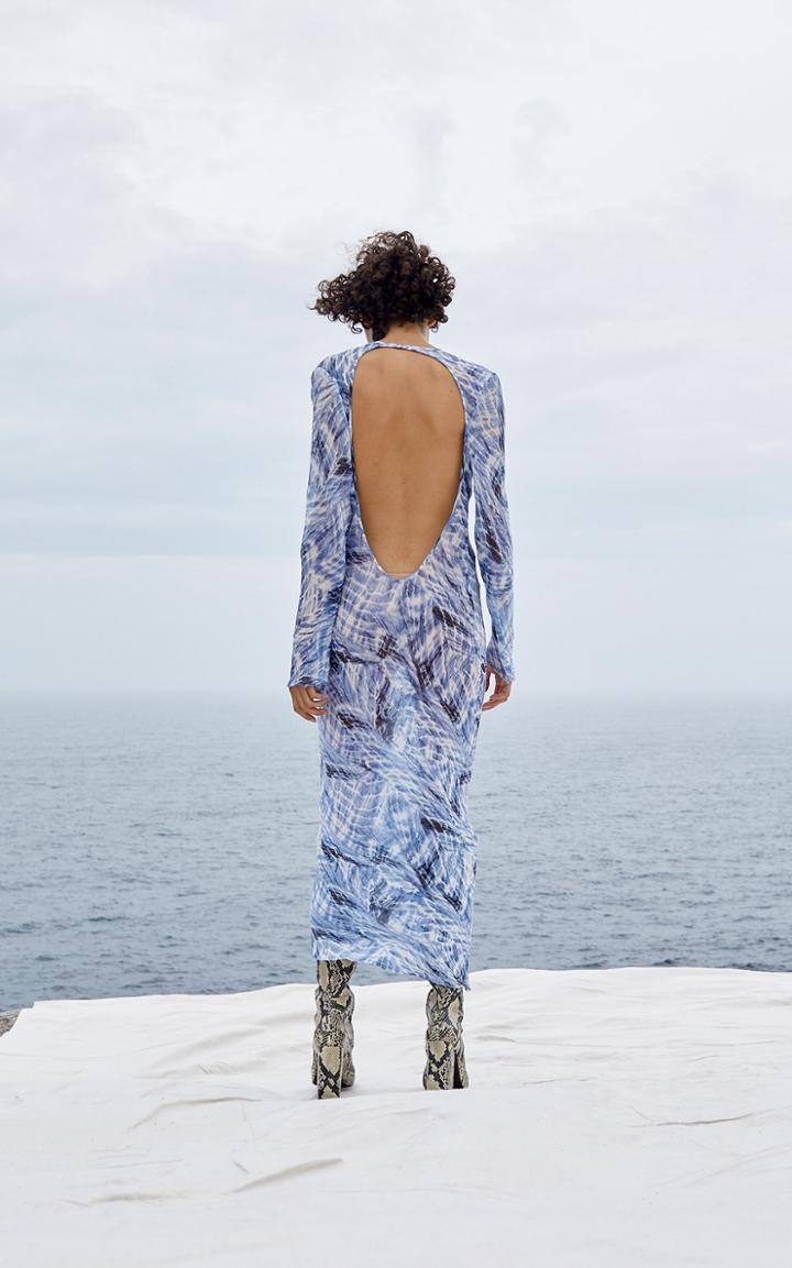 Georgia Alice Giselle Crinkled Silk Dress