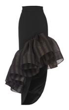 Moda Operandi Maticevski Underwritten Striped Crepe Skirt Size: 6
