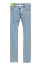 Off-white C/o Virgil Abloh Tassel Belted Low-rise Skinny Jeans