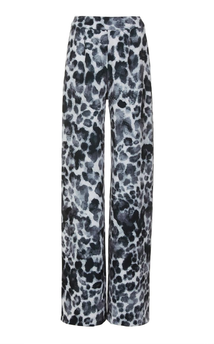 Moda Operandi Naeem Khan High-waist Leopard-printed Flared Trousers Size: 2