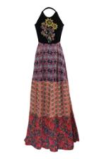 Roopa Sunflower Halter Neck Gown