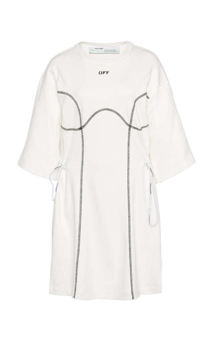 Off-white C/o Virgil Abloh Coulisse Oversized Cotton T-shirt Dress