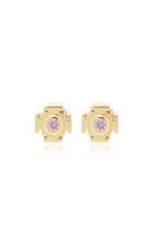 Ark Gateway 18k Gold Sapphire Earrings
