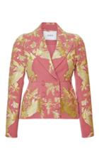 Erdem Long Sleeve Single Breasted Peplum Jacket