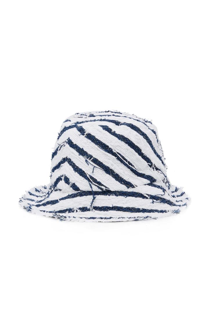 Eugenia Kim Toby Striped Canvas Bucket Hat