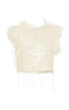 Moda Operandi Caroline Hu Smocked Floral Silk Top