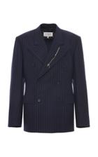 Moda Operandi Maison Margiela Striped Wool Blazer Size: 38