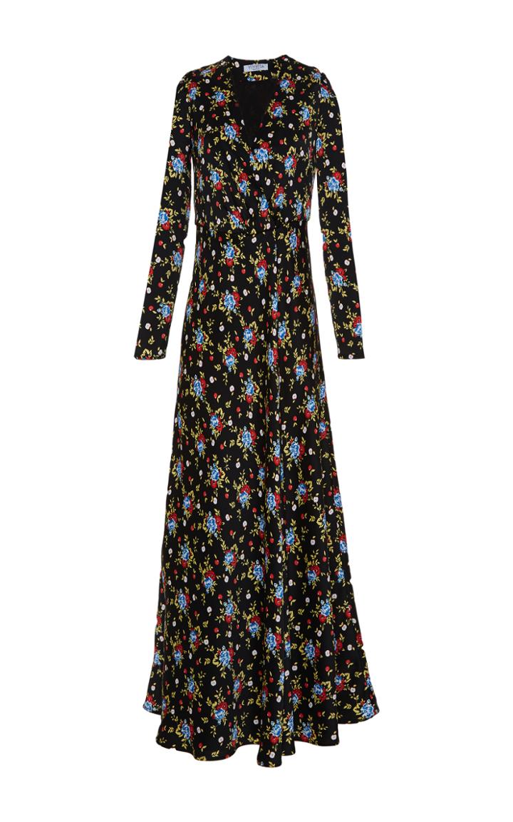 Vivetta Abuja Printed Wrap Midi Dress