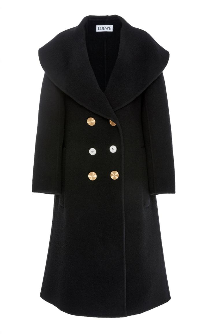 Loewe Double Breasted Wool Coat