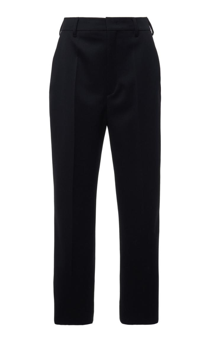 Prada Cropped Wool Straight-leg Pants
