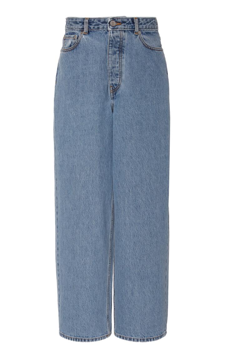 Ganni Oversized Rigid Straight-leg Jeans