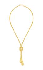 Ilias Lalaounis 18k Gold Hercules Knot And Lions Heads Necklace