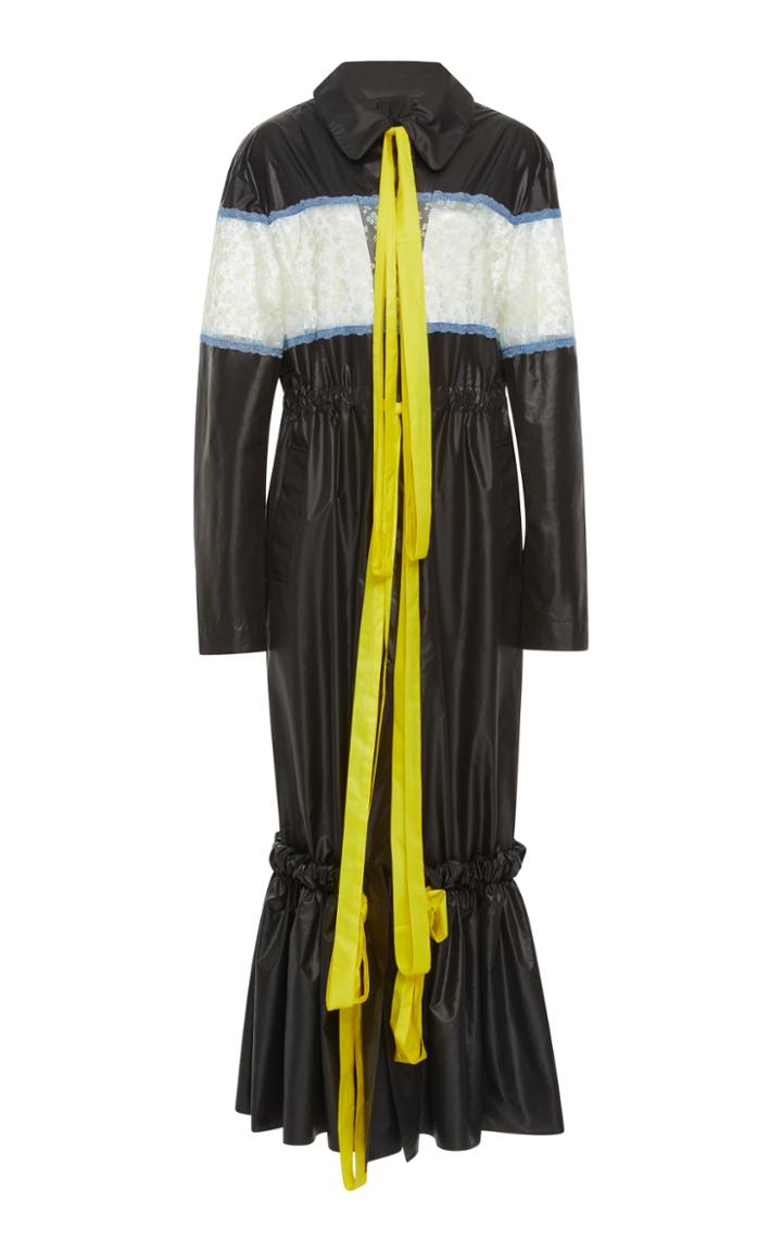 Christopher Kane Ruffle Hem Tie Coat