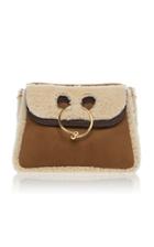 Jw Anderson Pierce Medium Shearling Suede Bag
