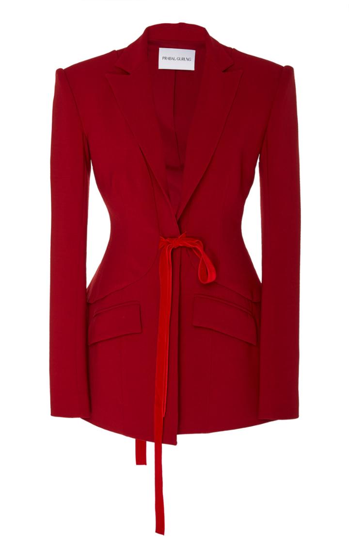 Prabal Gurung Shal Vested Blazer Jacket