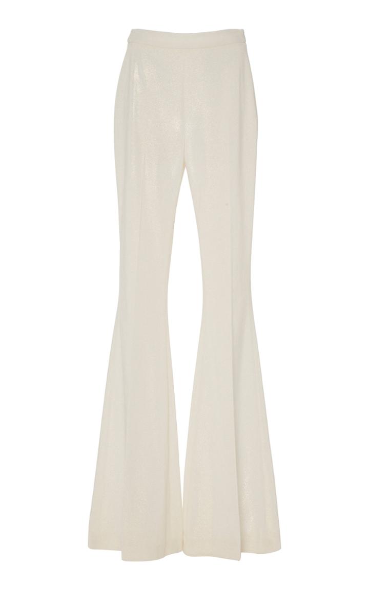 Christian Siriano Flared Velvet Trouser