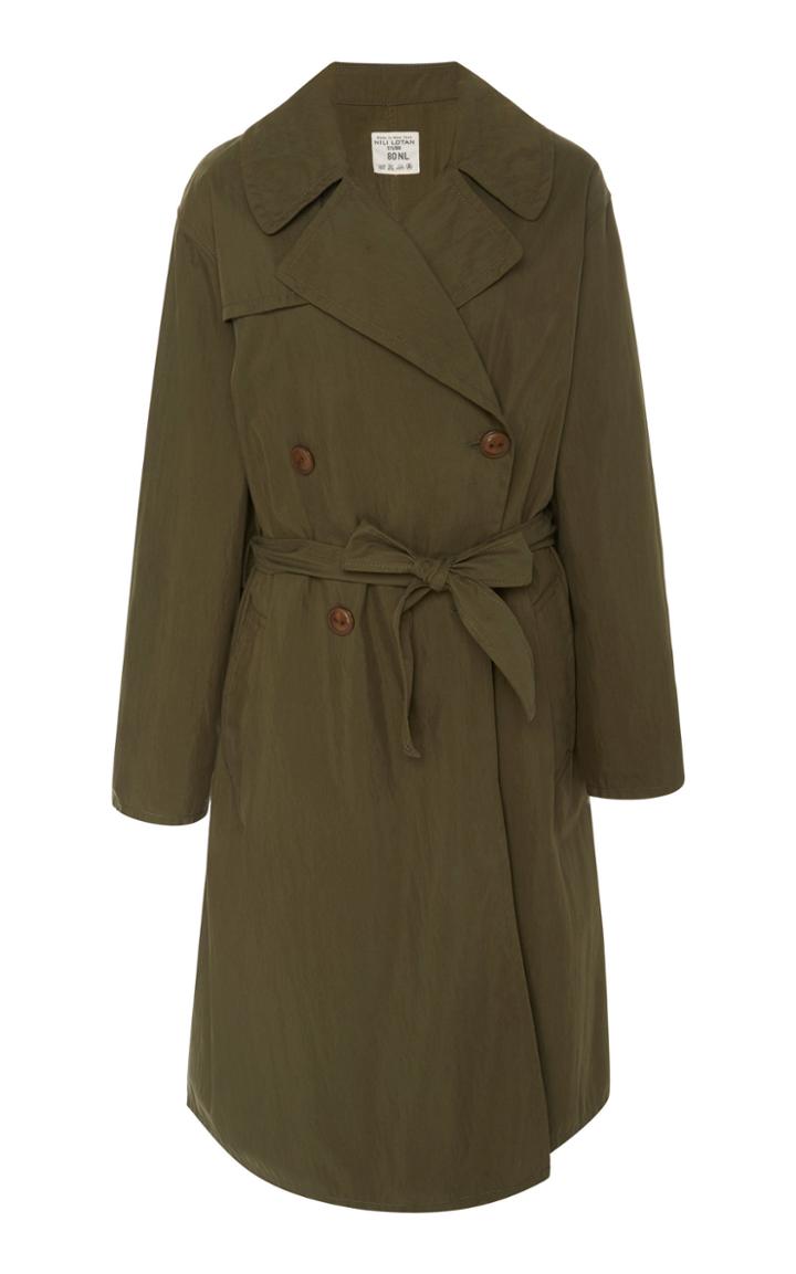 Nili Lotan Benning Cotton-blend Trench Coat