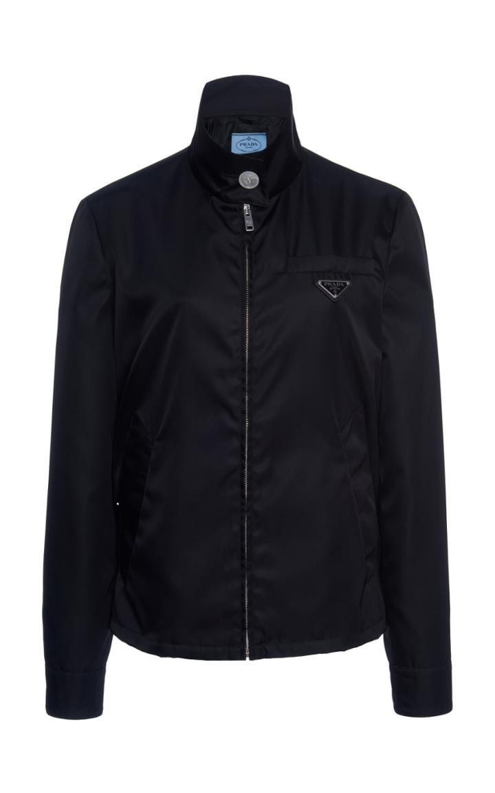 Moda Operandi Prada Logo Bomber Jacket Size: 40