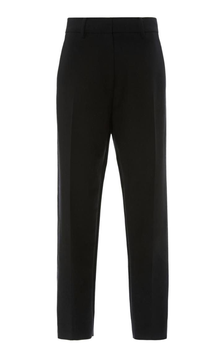 Khaite Catherine Cotton-twill Cropped Pants