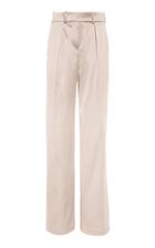 Alexandre Vauthier Pleated Satin Wide-leg Pants