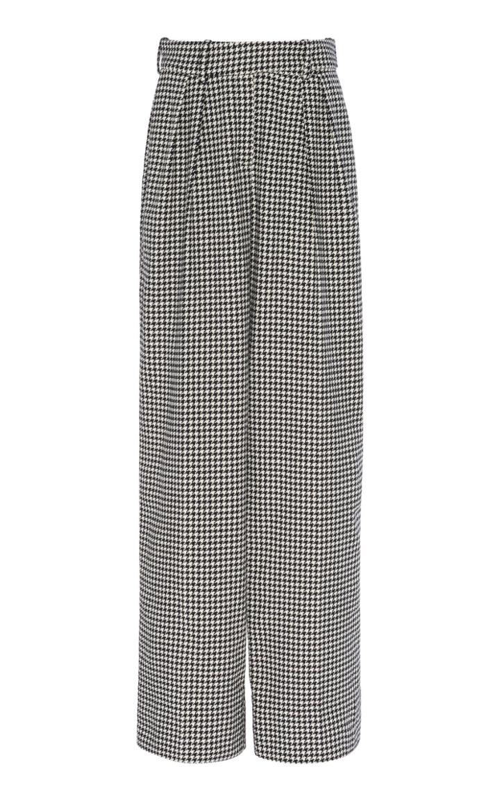 Moda Operandi Alexandre Vauthier Gingham High-rise Wide-leg Pants Size: 34