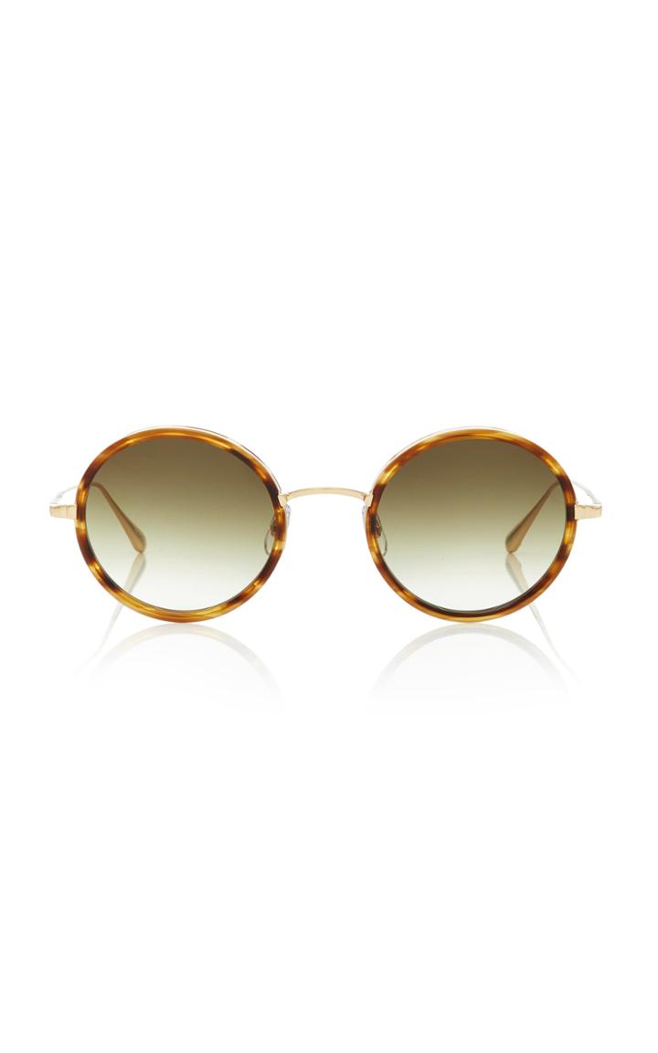 Garrett Leight Playa 48 Tortoiseshell Acetate Round-frame Sunglasses