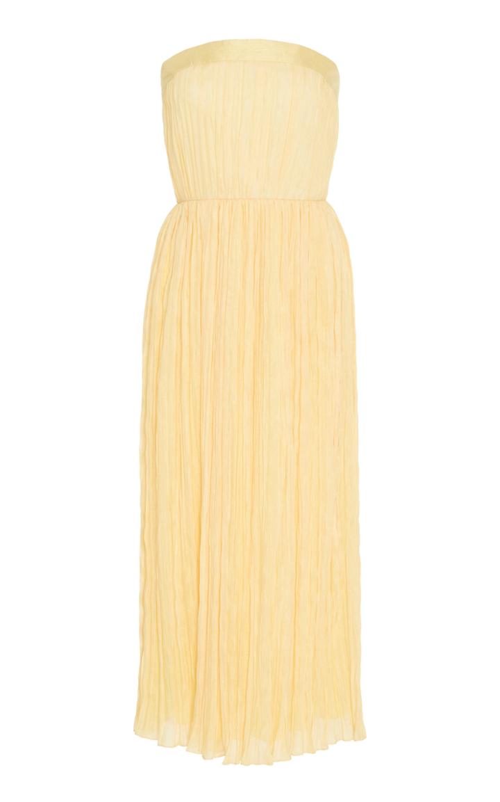 Moda Operandi Markarian Silvana Pleated Strapless Dress Size: 0