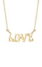 Moda Operandi Marlo Laz 14k Yellow Gold Love Nameplate Necklace