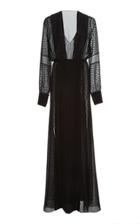 Sally Lapointe Chiffon Blouson Gown