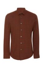 Fioroni Slim-fit Plaid Cotton-poplin Shirt