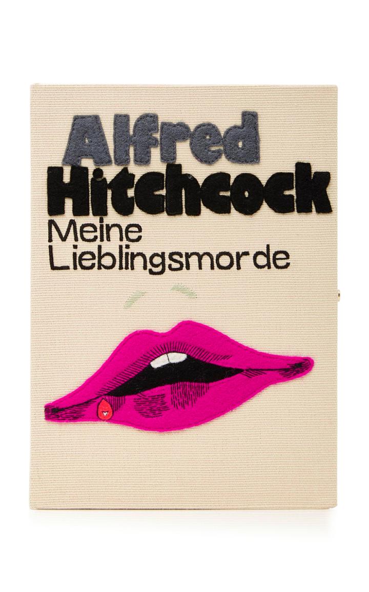 Olympia Le-tan Meine Lieblingsmorde Embroidered Canvas Clutch