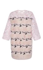 Giambattista Valli Mink Coat With Lace