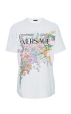 Versace Floral Logo Cotton T-shirt