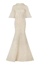 Maison Yeya Audrey High Neck Beaded Gown
