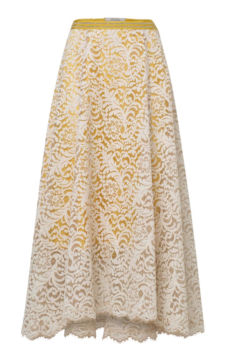 Dorothee Schumacher Irresistable Lace Guipure Maxi Skirt