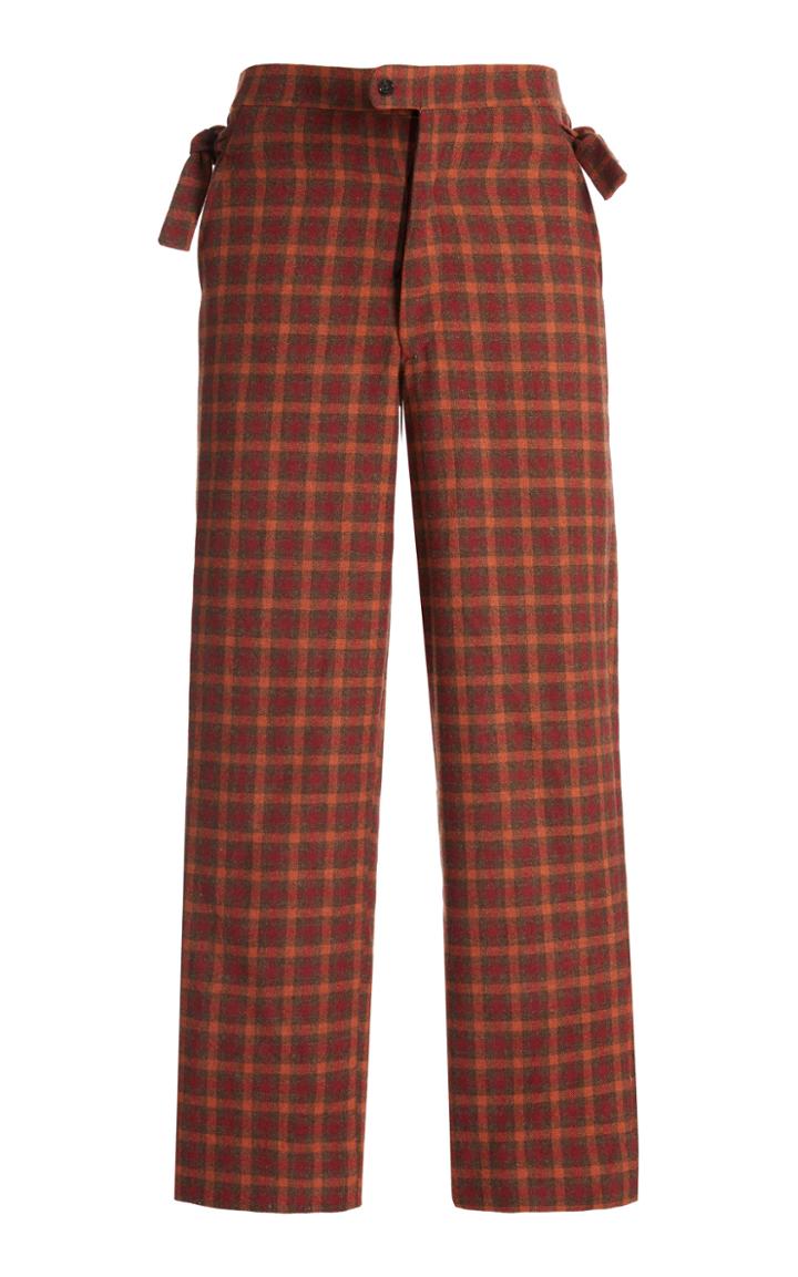 Moda Operandi Bode Hillsdale Sunset Plaid Trousers