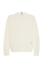 Thom Browne Honeycomb Cotton-pique Crewneck Sweatshirt