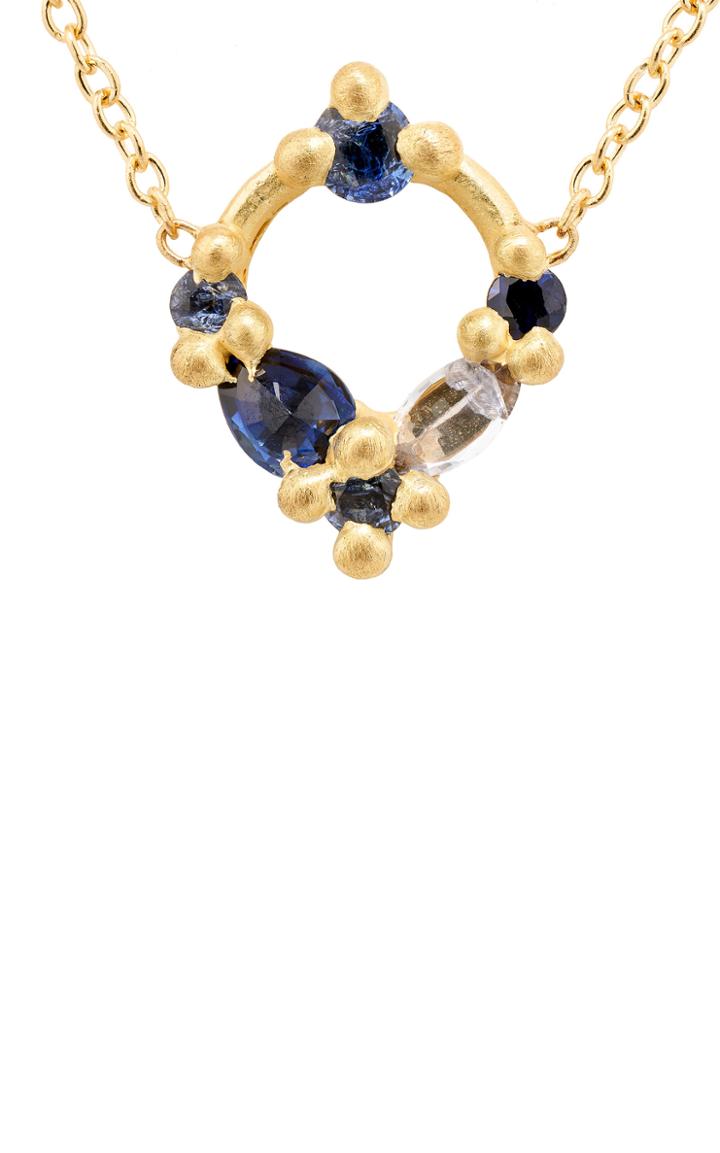 Moda Operandi Polly Wales Des Goutte De Rose 18k Gold Sapphire Necklace