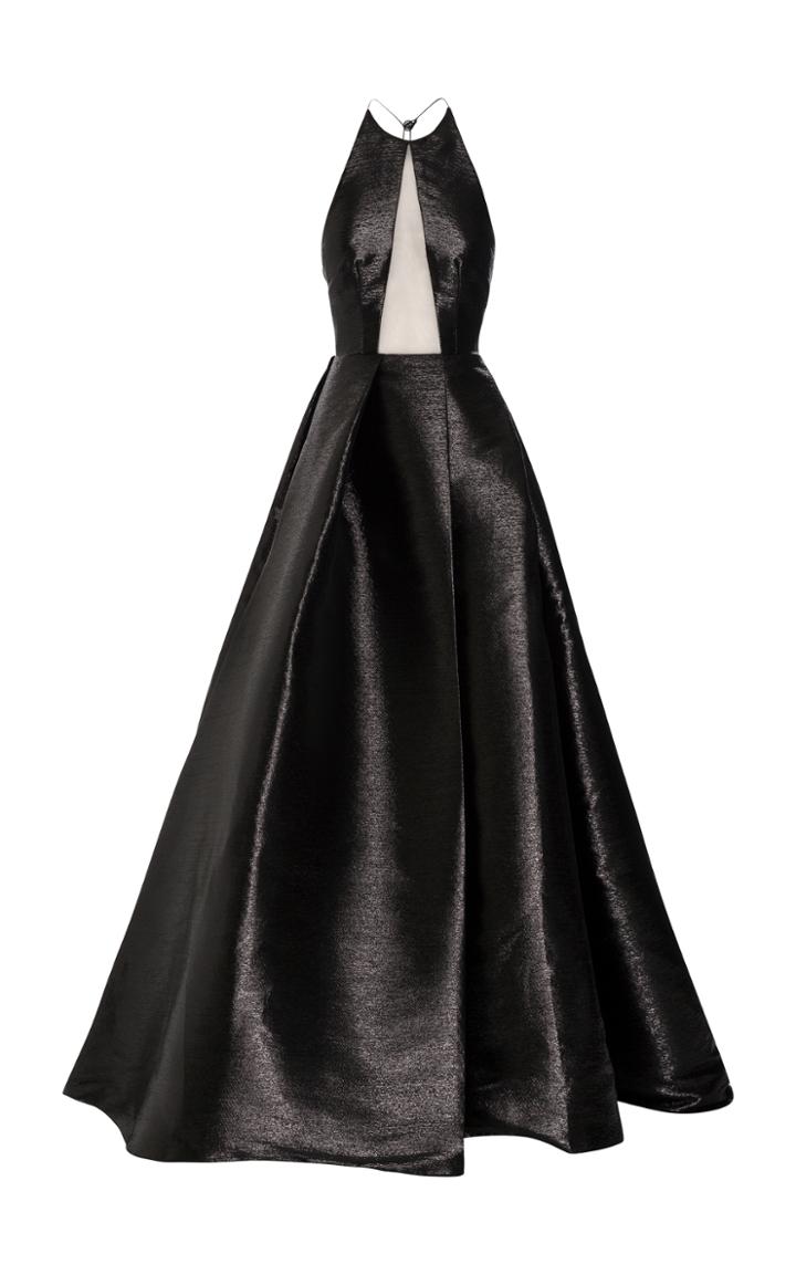 Alex Perry Natalie Lurex Halter Gown